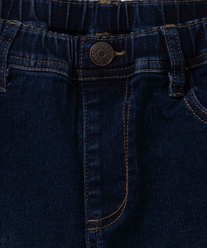 NAVY のびるモン ストレッチデニムストレートパンツ ウエストギャザーパンツ キッズ商品画像-9