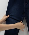 NAVY  のびるモン ストレッチデニムストレートパンツ ウエストギャザーパンツ キッズ商品サムネイル-11