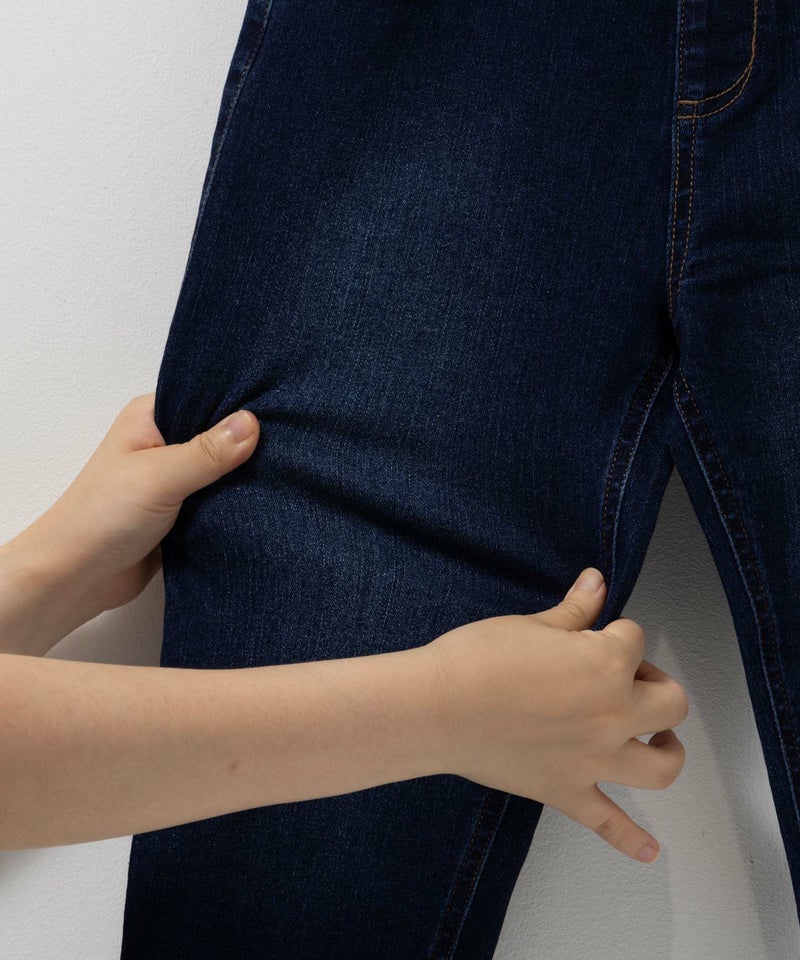 NAVY のびるモン ストレッチデニムストレートパンツ ウエストギャザーパンツ キッズ商品画像-11