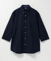 NAVY ギミックオックスボタンダウン7分袖シャツ メンズ商品サムネイル-7