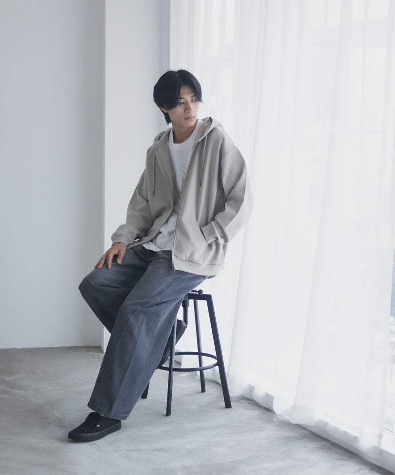 URBAN COLLECTION ふくれジャガードフルジップパーカー メンズ商品画像-14