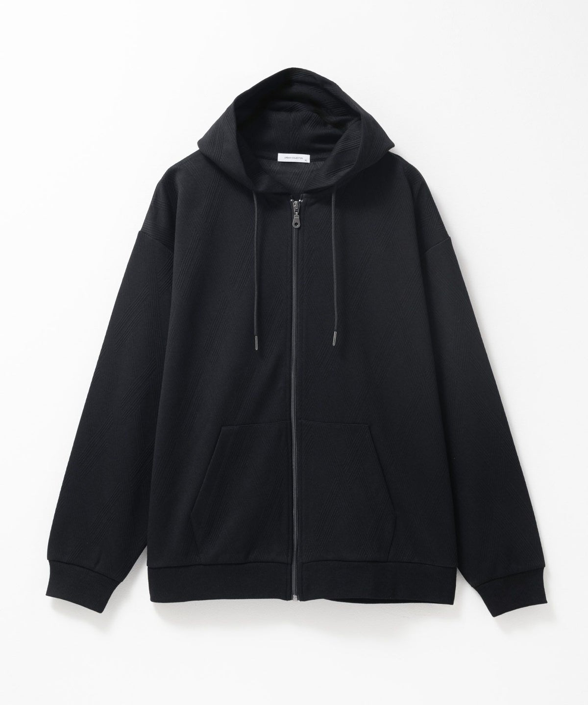 URBAN COLLECTION ふくれジャガードフルジップパーカー メンズ