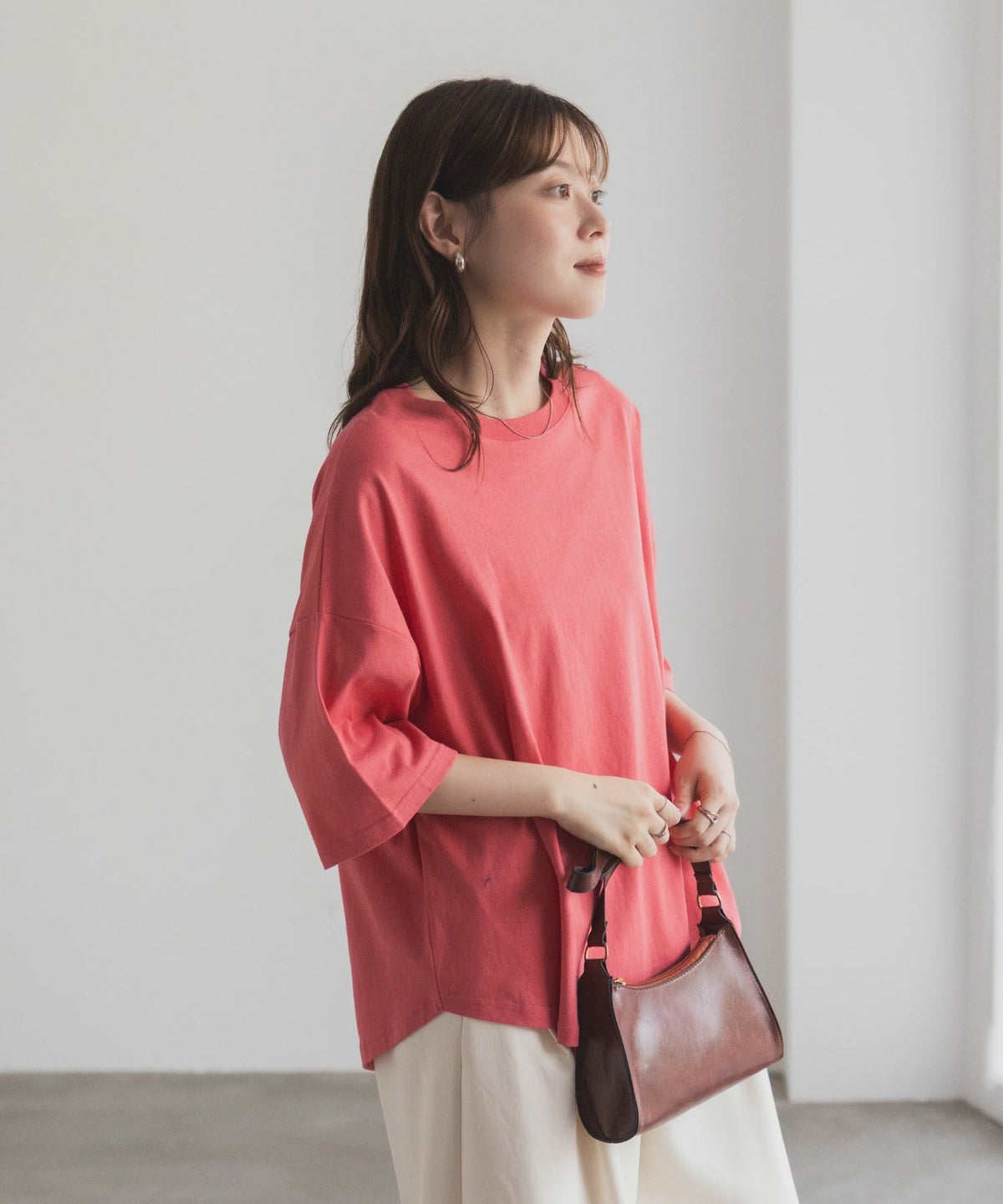 nAvy エブリーT 6分袖Tシャツ レディース ネコポス 対応商品