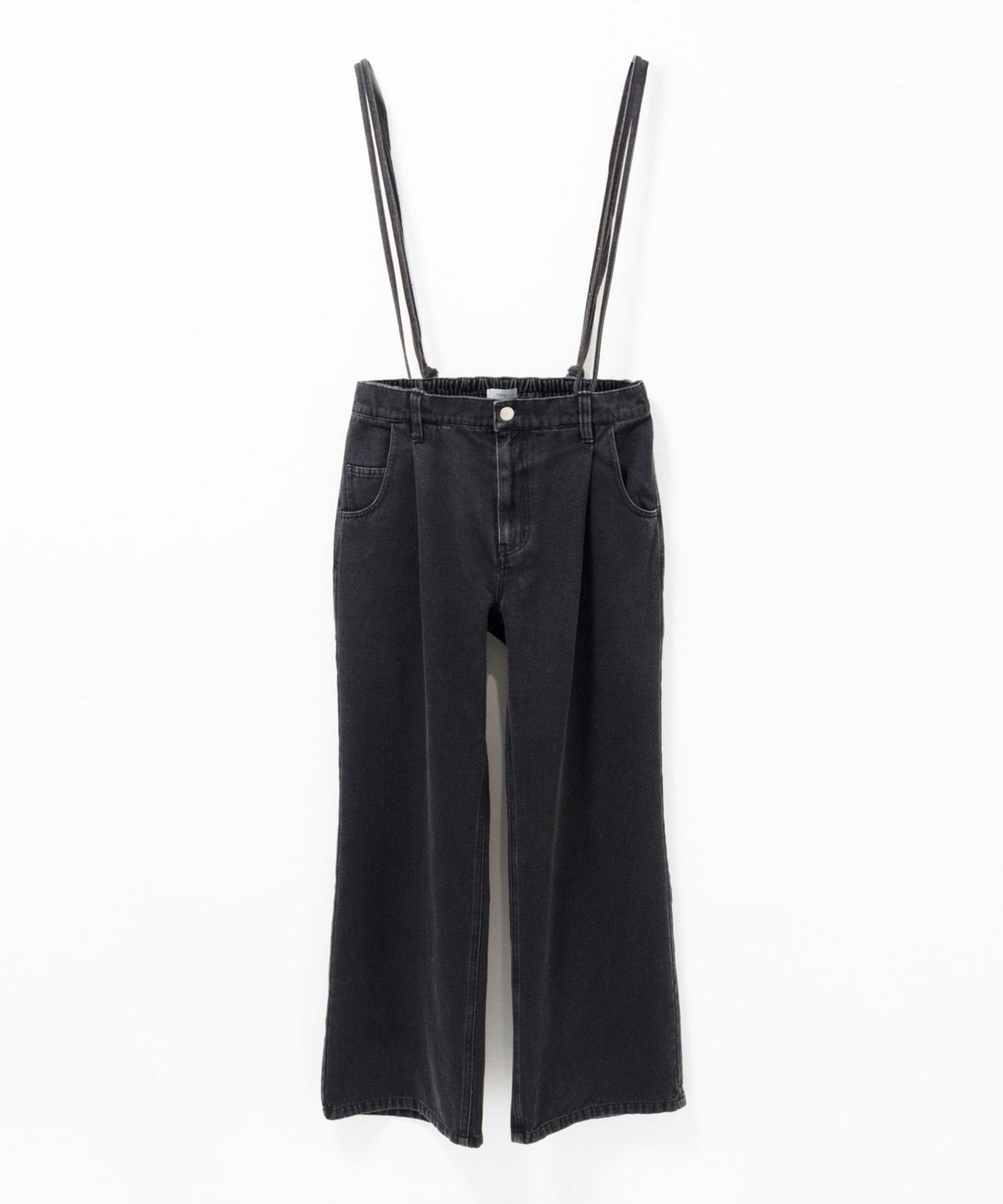 nAvy 毎日はきたくなるデニム「マイデニ」 サスペンダー付きワイドパンツ レディース