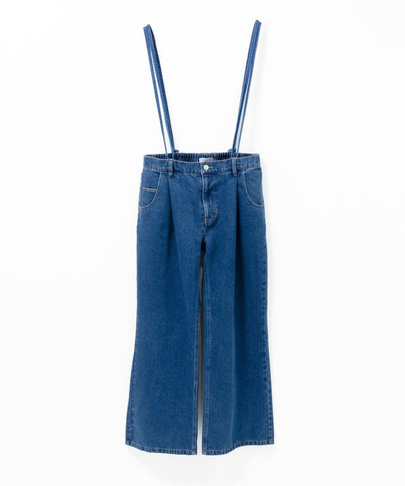 nAvy 毎日はきたくなるデニム「マイデニ」 サスペンダー付きワイドパンツ レディース商品画像-5