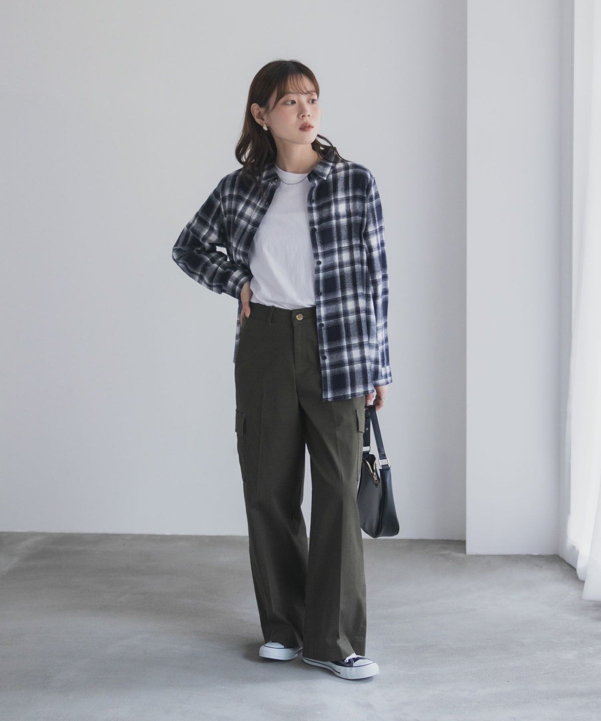 nAvy カーゴチノパンツ レディース