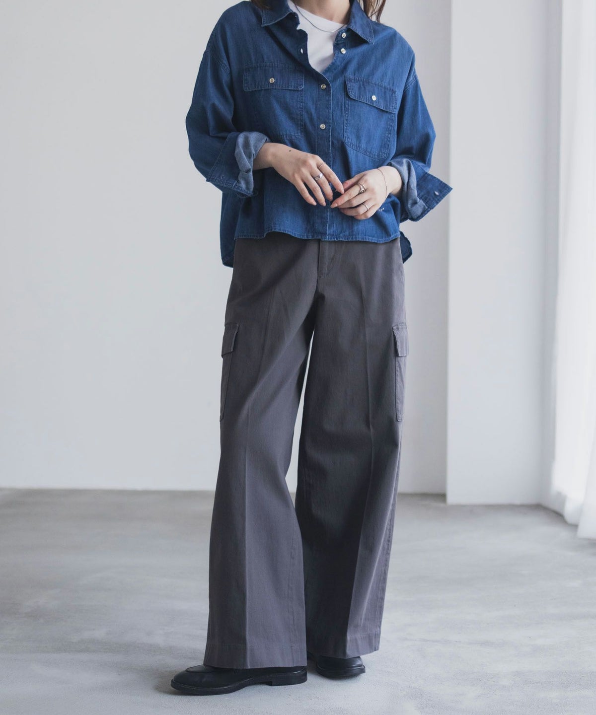 nAvy カーゴチノパンツ レディース