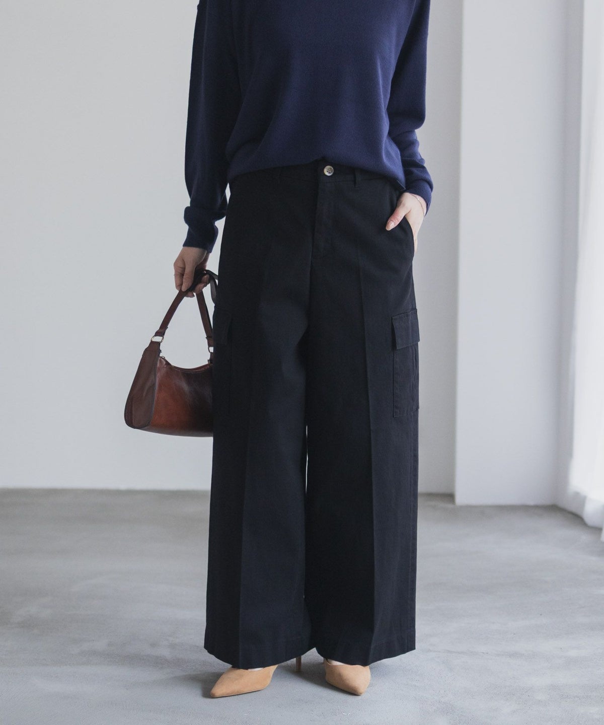 nAvy カーゴチノパンツ レディース