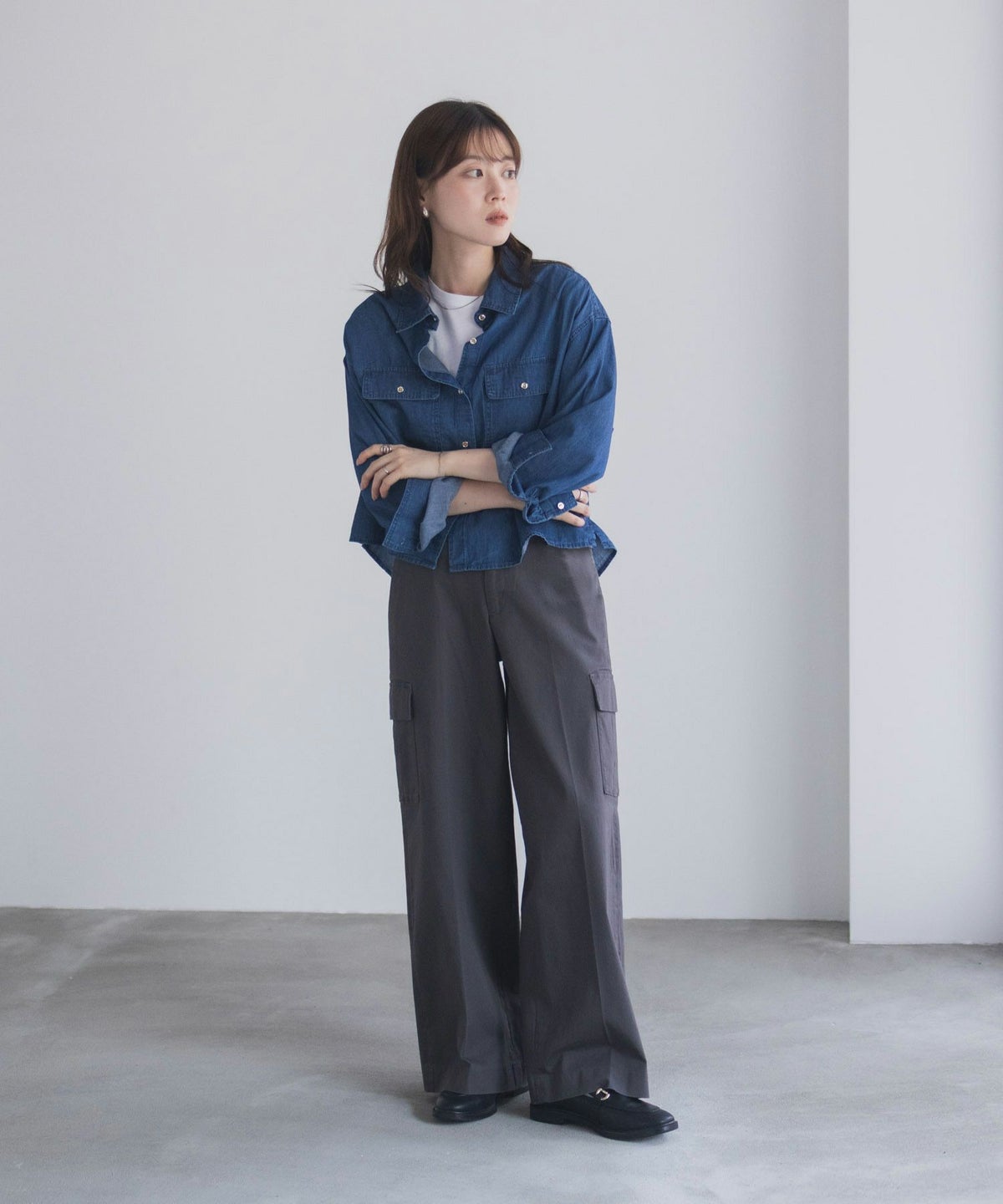 nAvy カーゴチノパンツ レディース