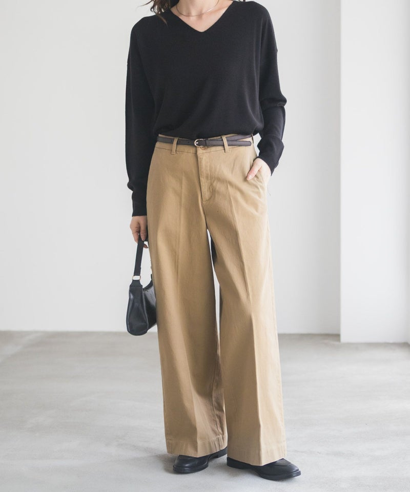 nAvy  ワイドチノパンツ レディース商品画像-1