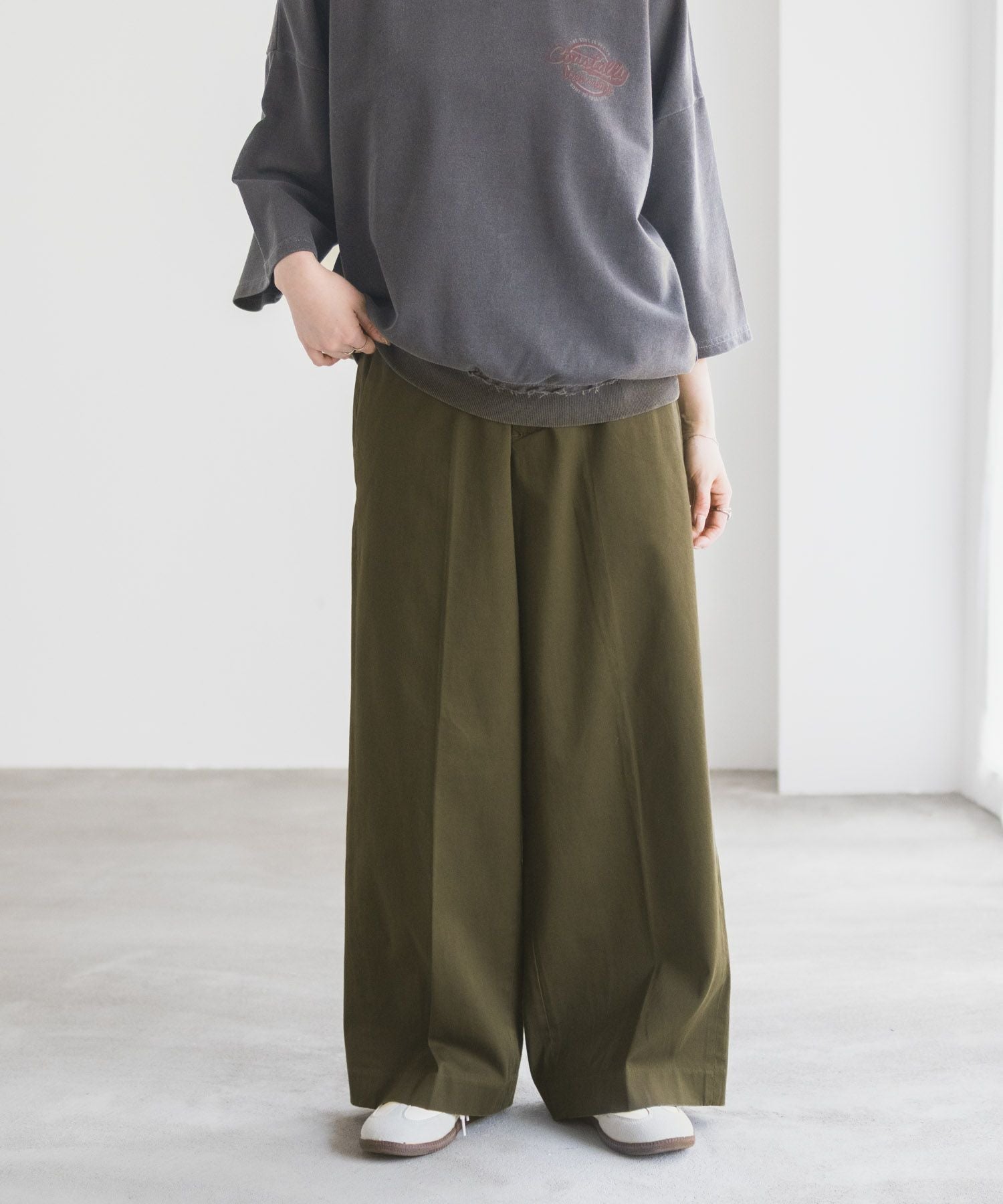 nAvy ワイドチノパンツ レディース