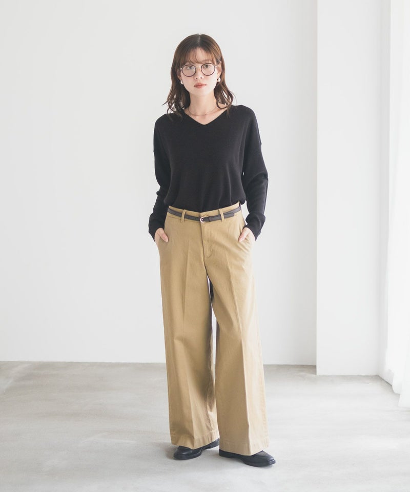 nAvy  ワイドチノパンツ レディース商品画像-36