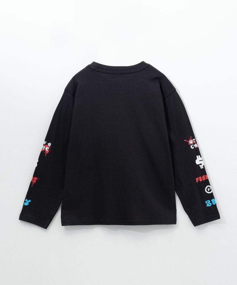 T-GRAPHICS 袖ロゴ長袖Tシャツ キッズ メール便 対応商品商品画像-2