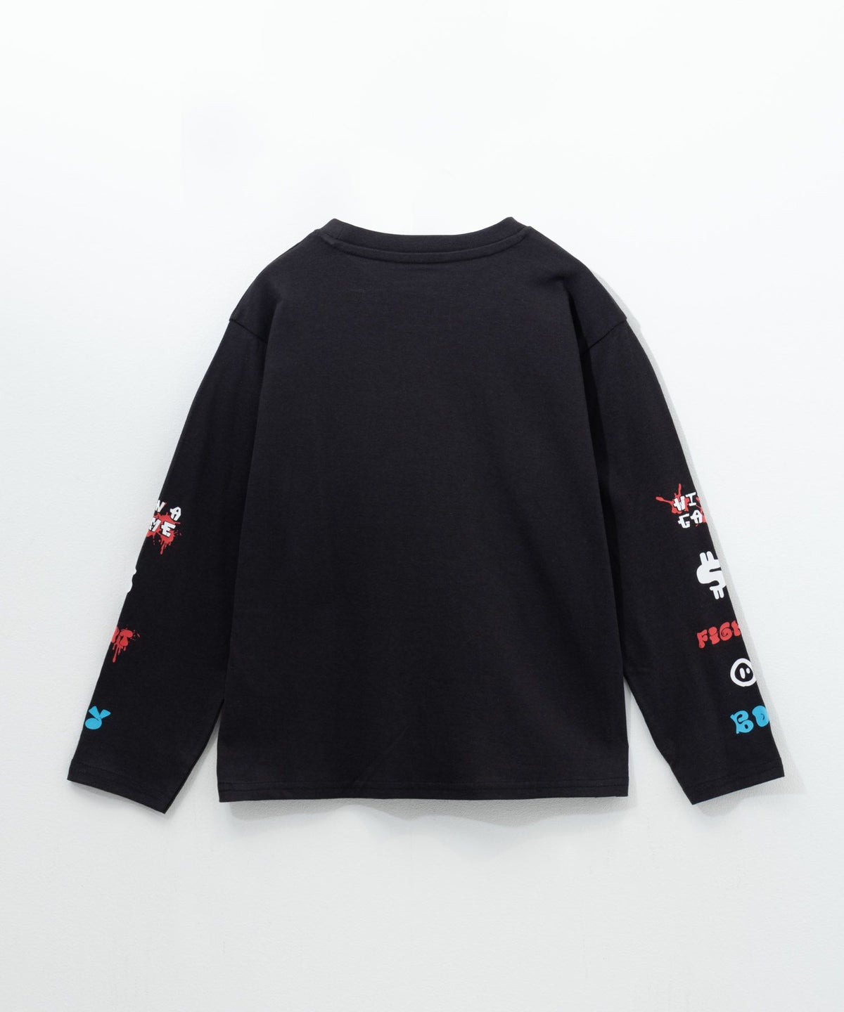 T-GRAPHICS 袖ロゴ長袖Tシャツ キッズ ネコポス 対応商品