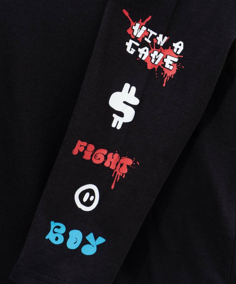 T-GRAPHICS  袖ロゴ長袖Tシャツ キッズ メール便 対応商品商品画像-7