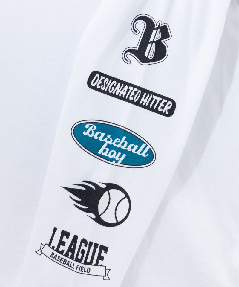 T-GRAPHICS 袖ロゴ長袖Tシャツ キッズ メール便 対応商品商品画像-8