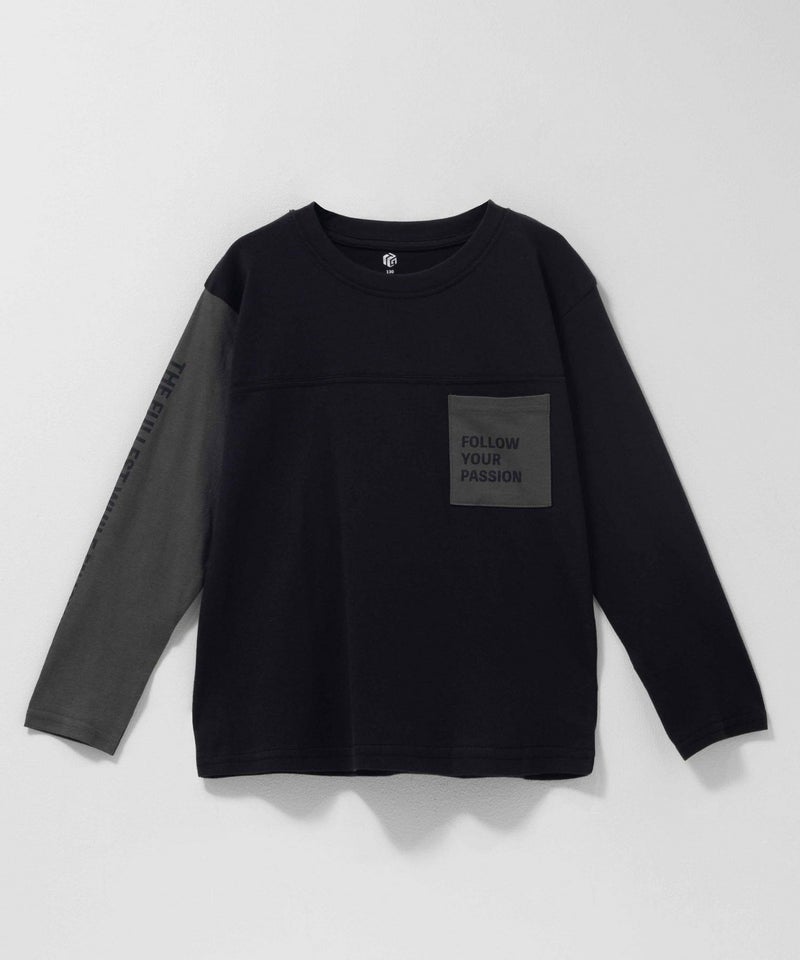 T-GRAPHICS 袖クレイジー長袖Tシャツ キッズ メール便 対応商品商品画像-1