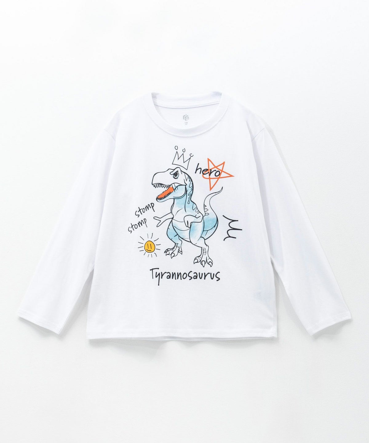 T-GRAPHICS 線描きアート長袖Tシャツ キッズ ネコポス 対応商品