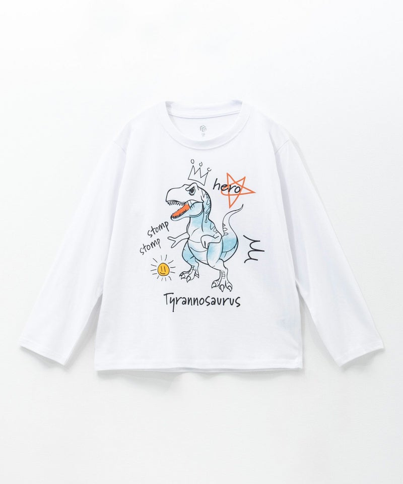 T-GRAPHICS 線描きアート長袖Tシャツ キッズ メール便 対応商品商品画像-4