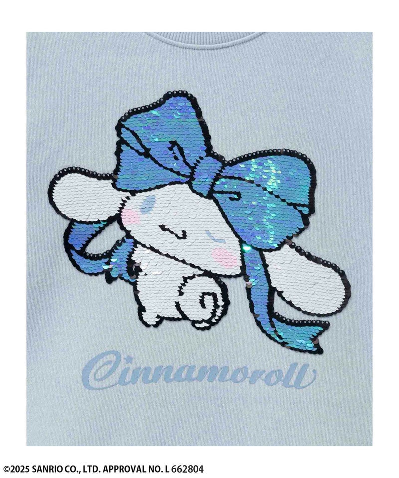 サンリオキャラクターズ シナモロール スパンコールトレーナー キッズ商品画像-3