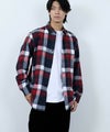 NAVY  ソフトフランネルシャツ メンズ商品サムネイル-15