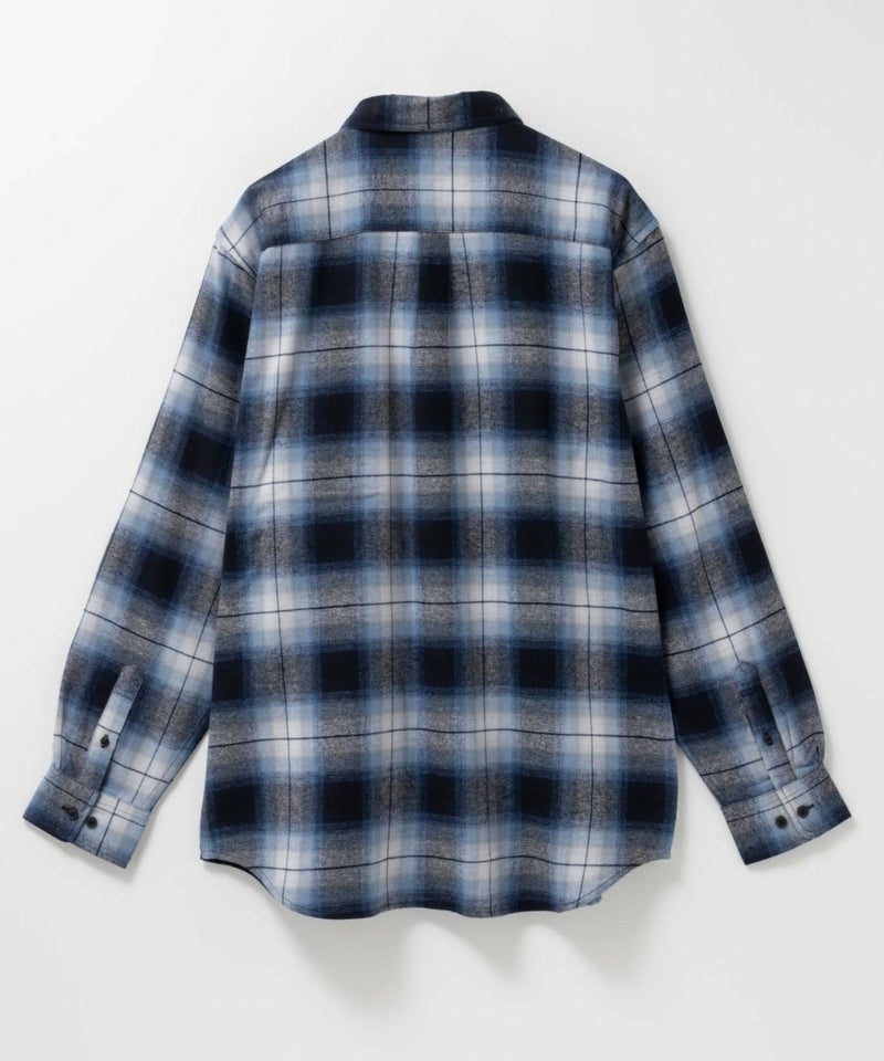 NAVY  ソフトフランネルシャツ メンズ商品画像-34