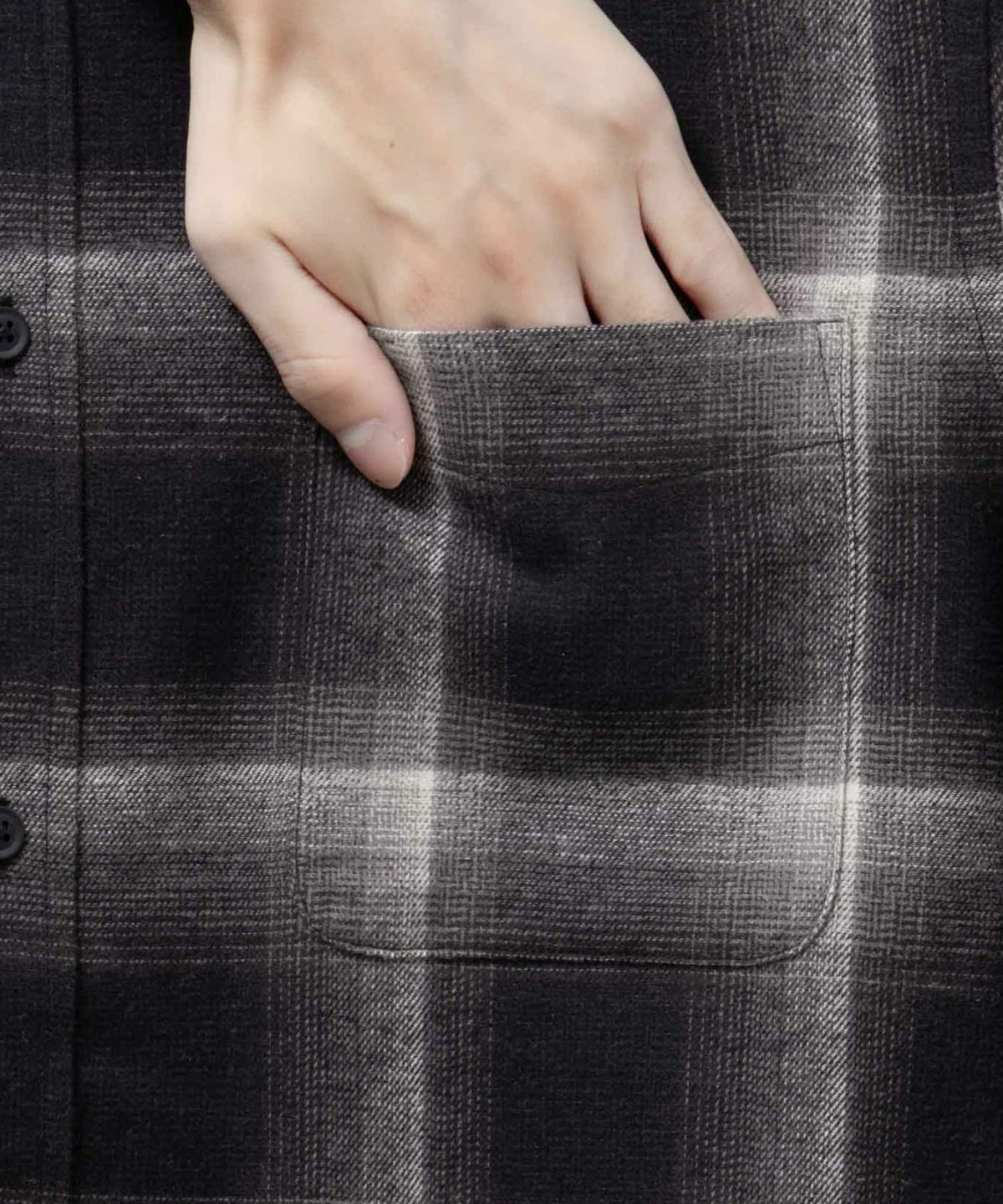 NAVY ソフトフランネルシャツ メンズ