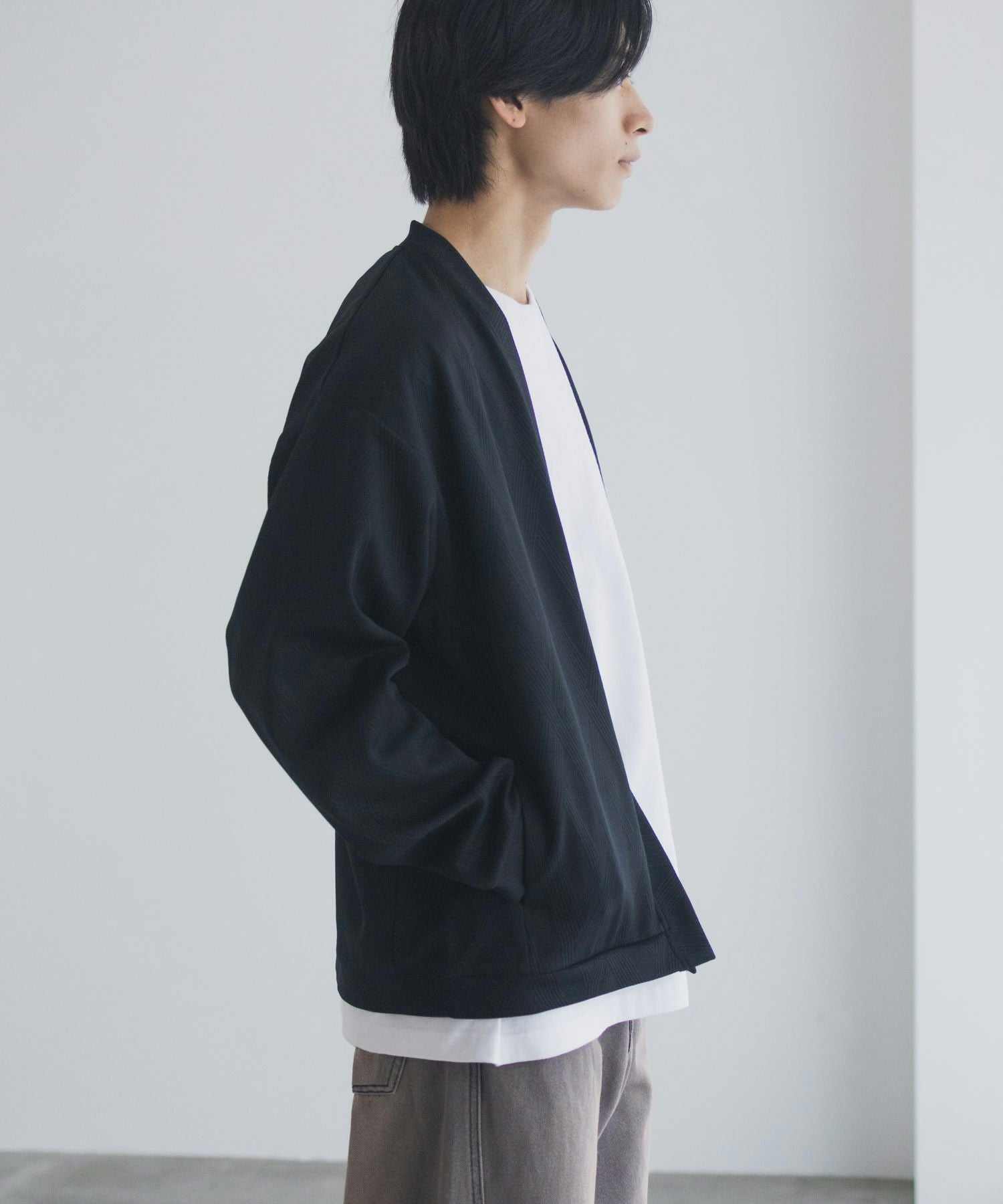 URBAN COLLECTION ふくれジャガードカーディガン メンズ