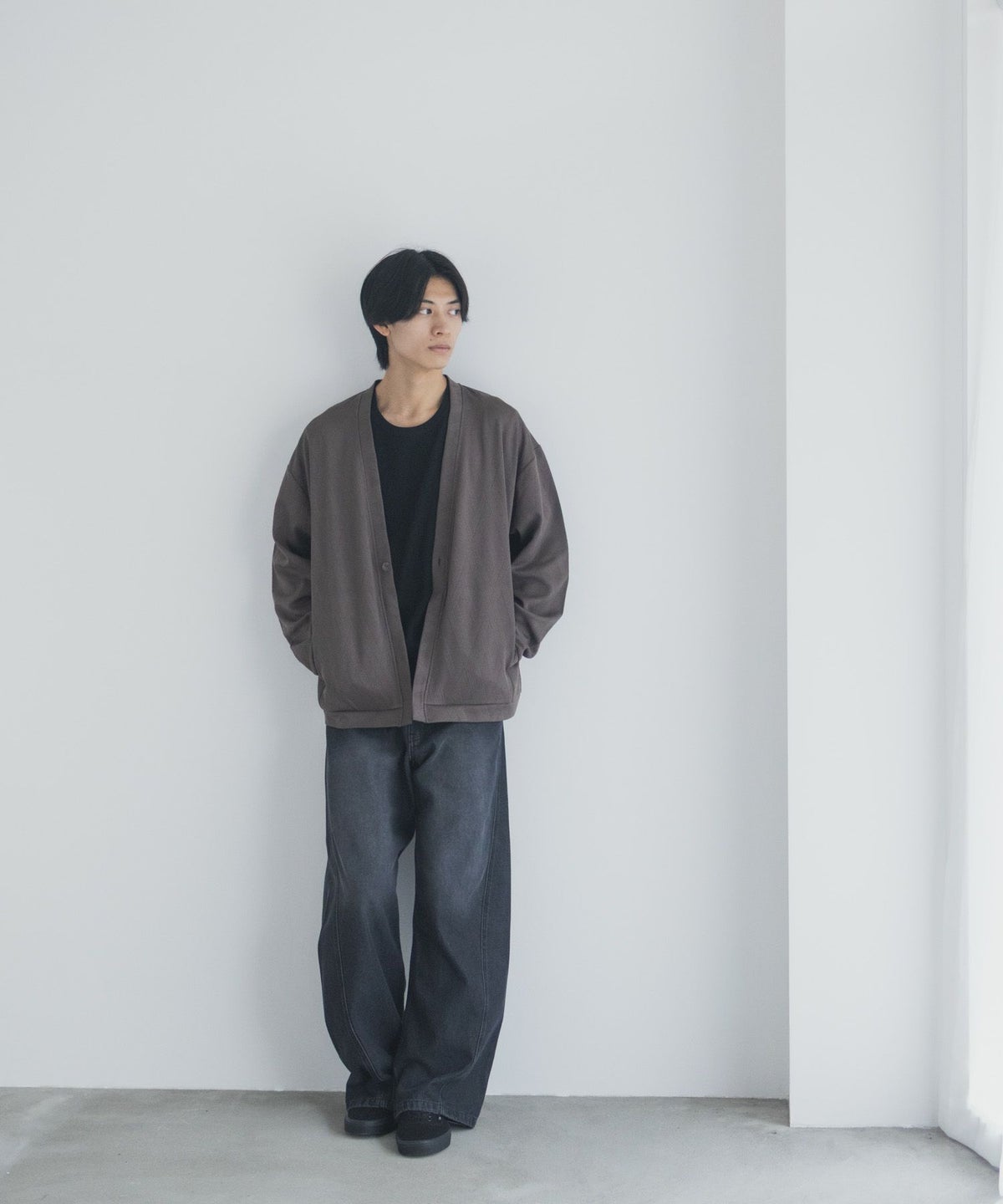 URBAN COLLECTION ふくれジャガードカーディガン メンズ