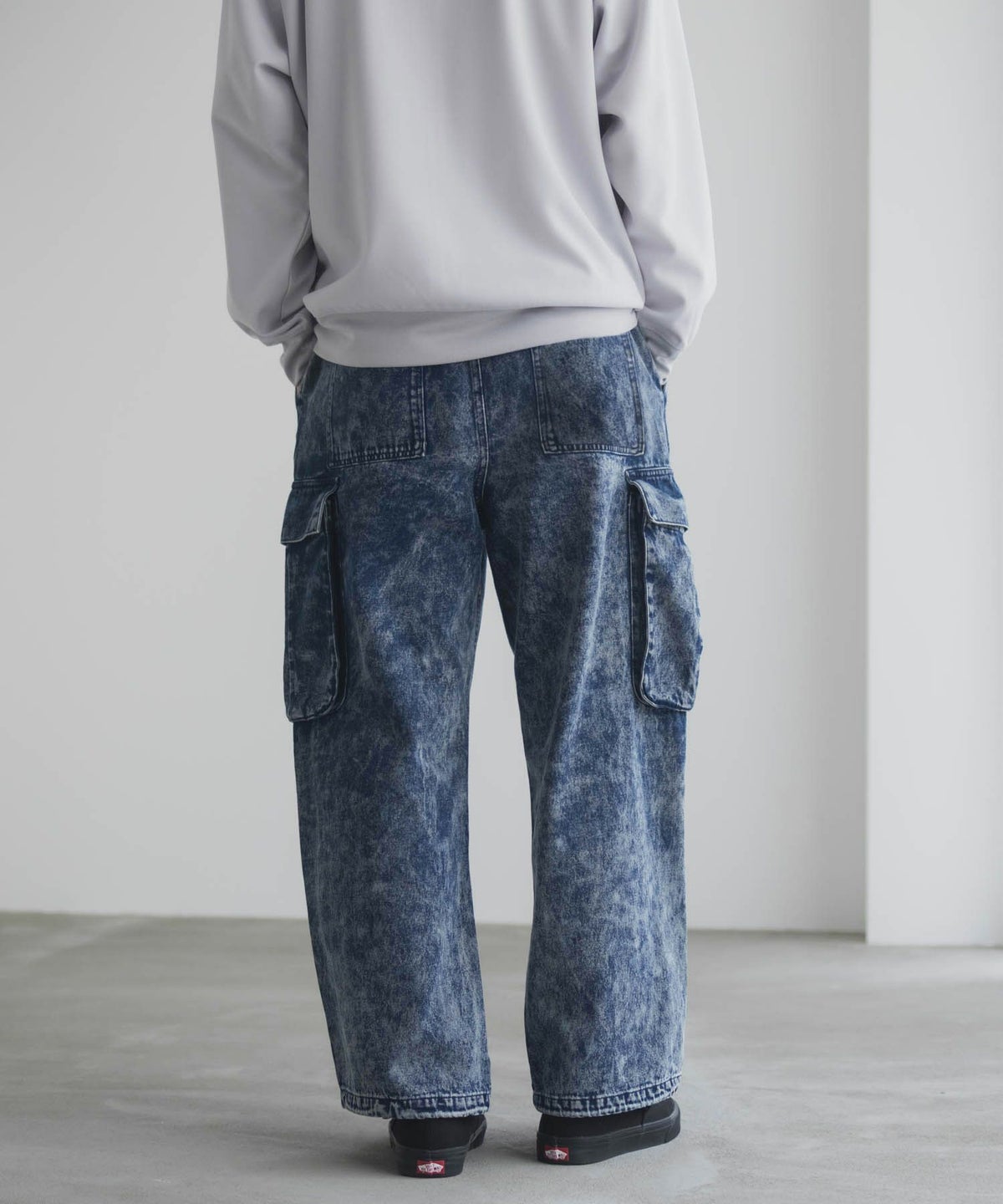 NAVY デニムカーゴパンツ メンズ