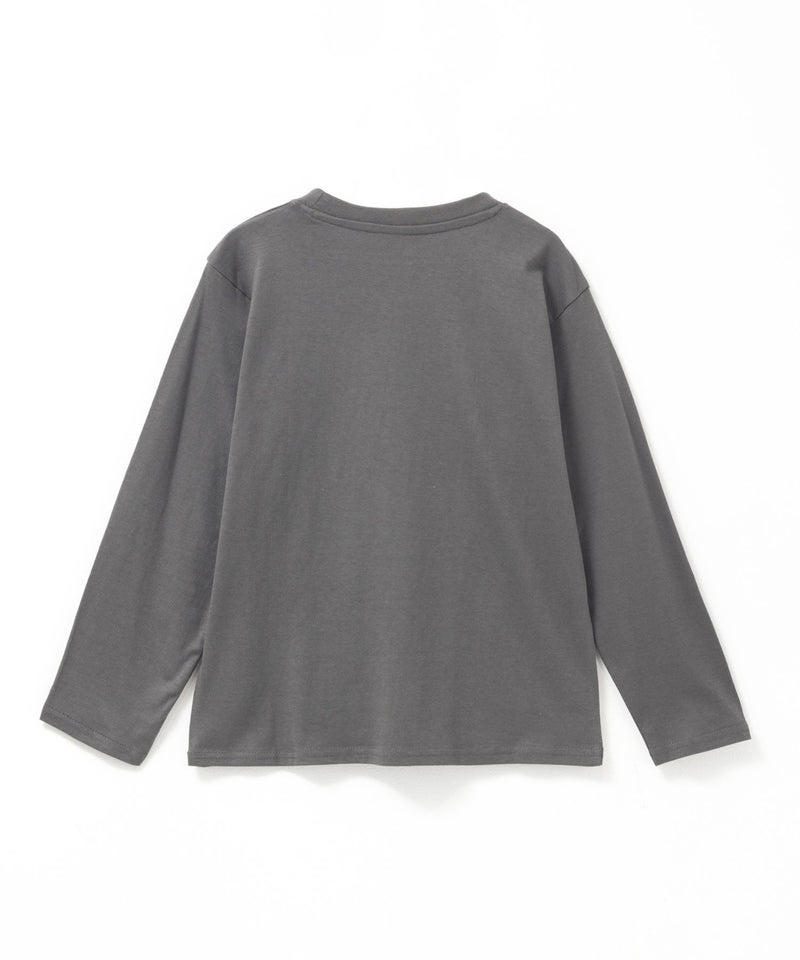 T-GRAPHICS  カレッジ風アニマル長袖Tシャツ キッズ メール便 対応商品商品画像-2