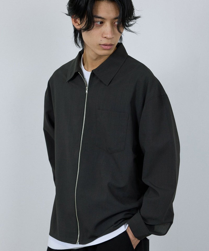 URBAN COLLECTION AIR Smoosy ジップシャツ メンズ商品画像-1