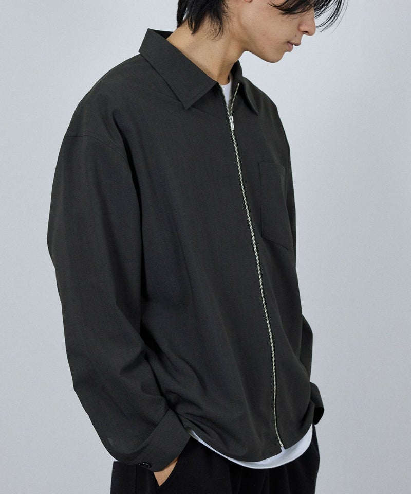 URBAN COLLECTION AIR Smoosy ジップシャツ メンズ商品画像-4