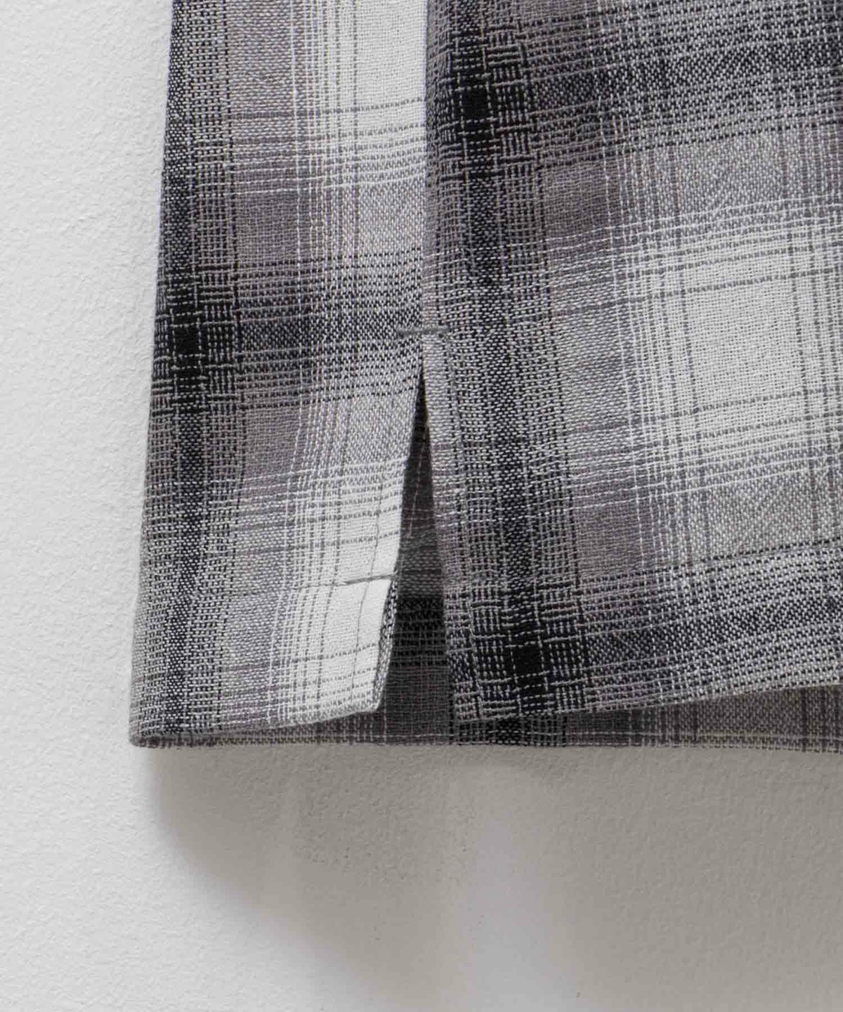 NAVY オンブレチェックレギュラーカラーシャツ メンズ