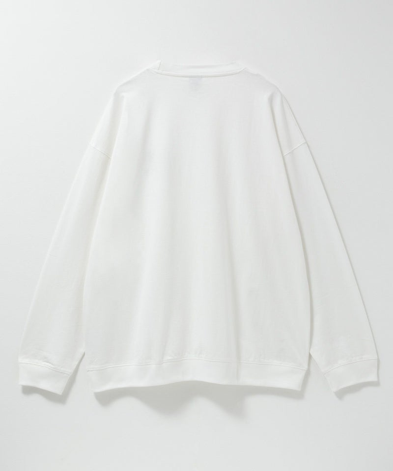 ひげスラブ天竺長袖Tシャツ メンズ商品画像-2