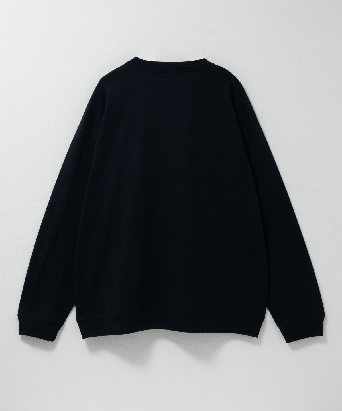 ひげスラブ天竺長袖Tシャツ メンズ