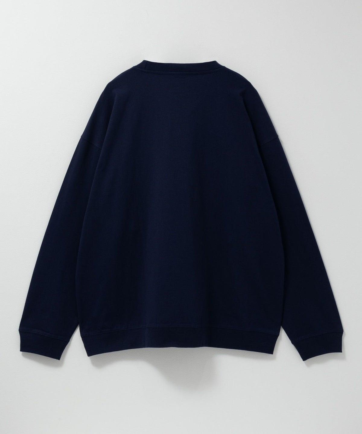 ひげスラブ天竺長袖Tシャツ メンズ