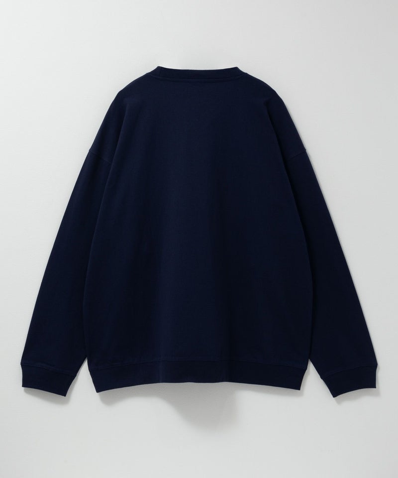 ひげスラブ天竺長袖Tシャツ メンズ商品画像-6