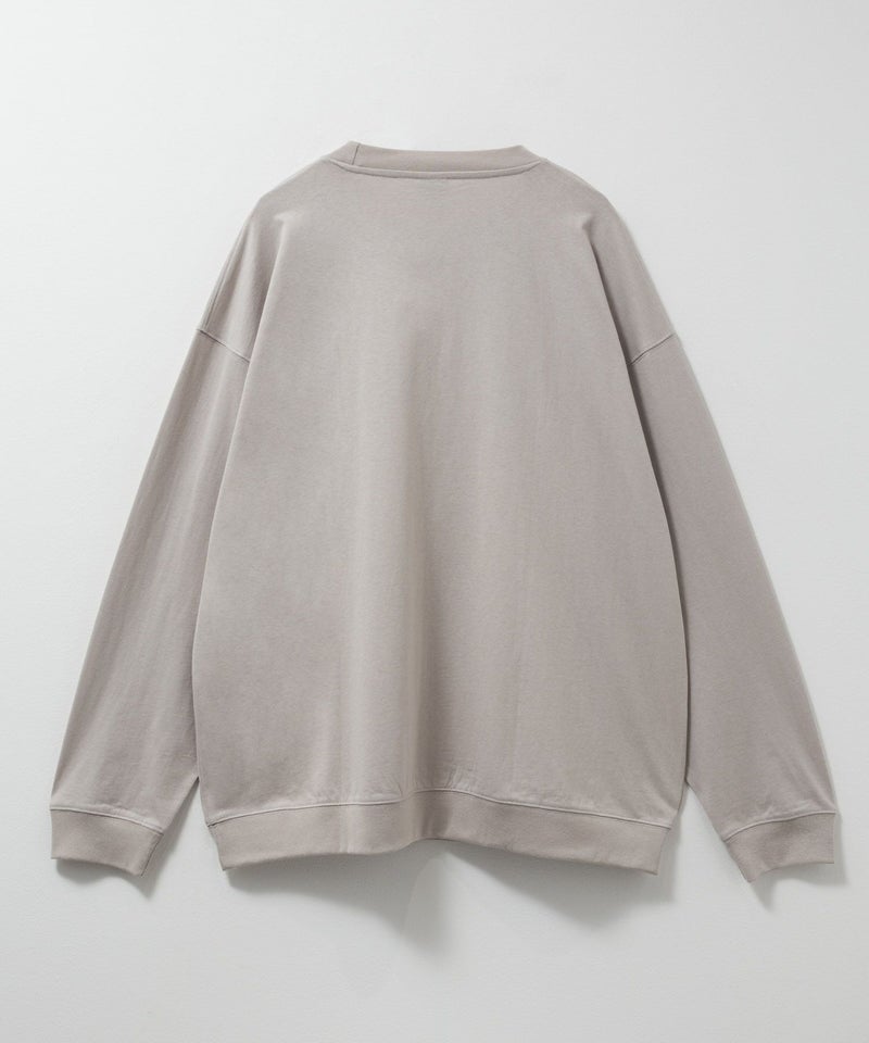 ひげスラブ天竺長袖Tシャツ メンズ商品画像-8