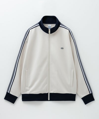 DISCUS ポンチ素材 ワンポイントトラックジャケット メンズ