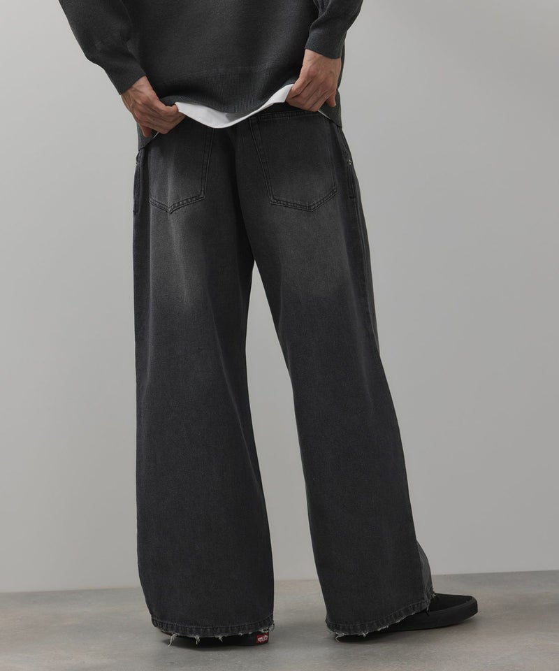 【WEB限定】デニムツータックワイドパンツ メンズ商品画像-5