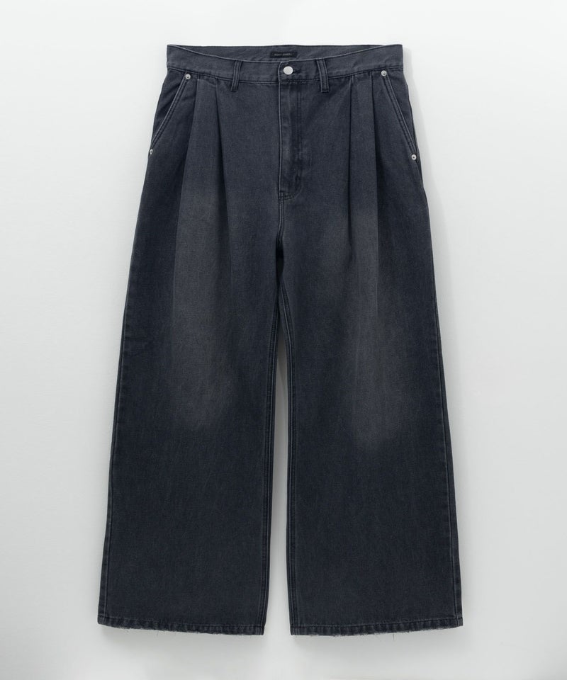 【WEB限定】デニムツータックワイドパンツ メンズ商品画像-13