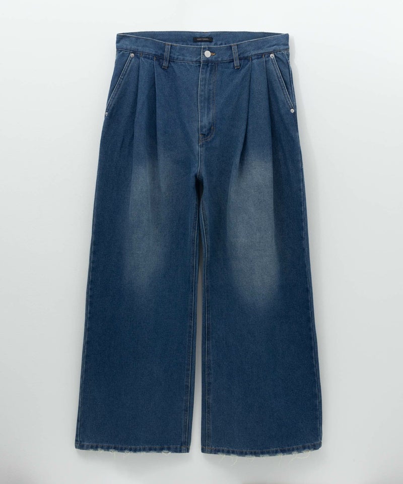 【WEB限定】デニムツータックワイドパンツ メンズ商品画像-15