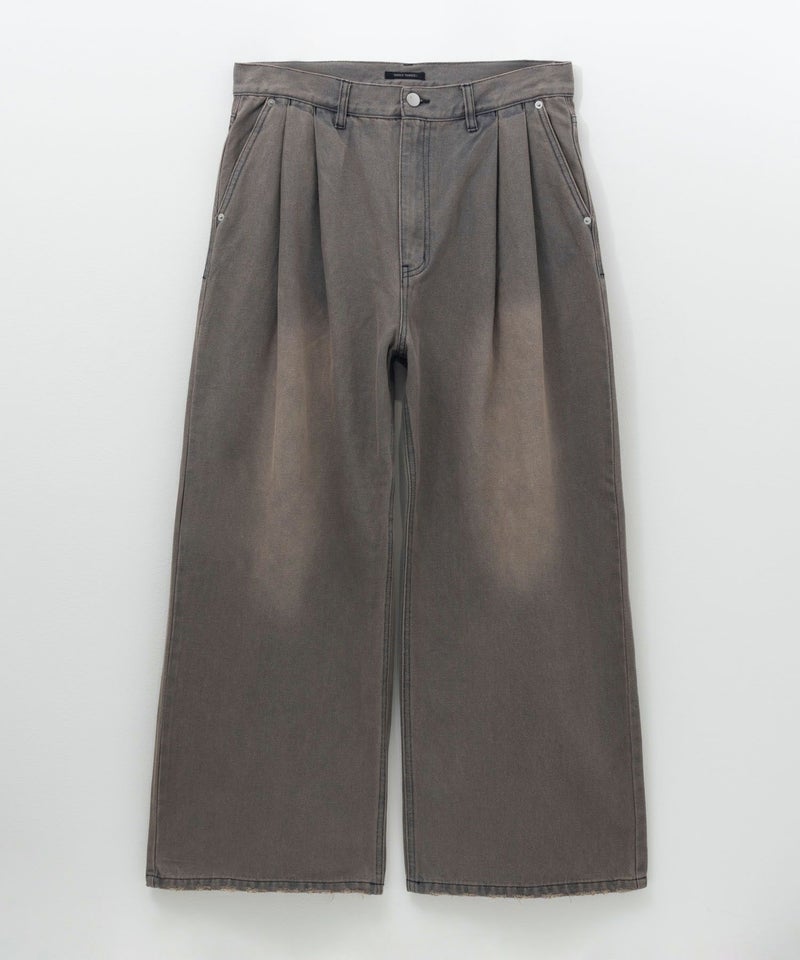 【WEB限定】デニムツータックワイドパンツ メンズ商品画像-17