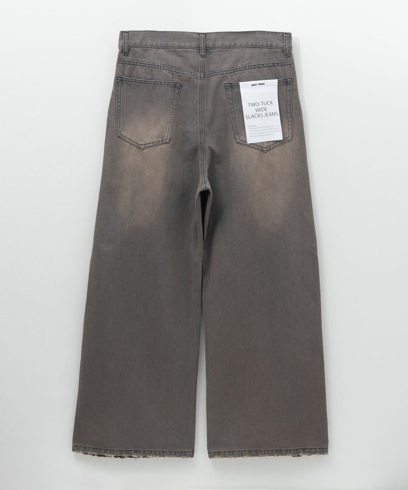 【WEB限定】デニムツータックワイドパンツ メンズ商品画像-18