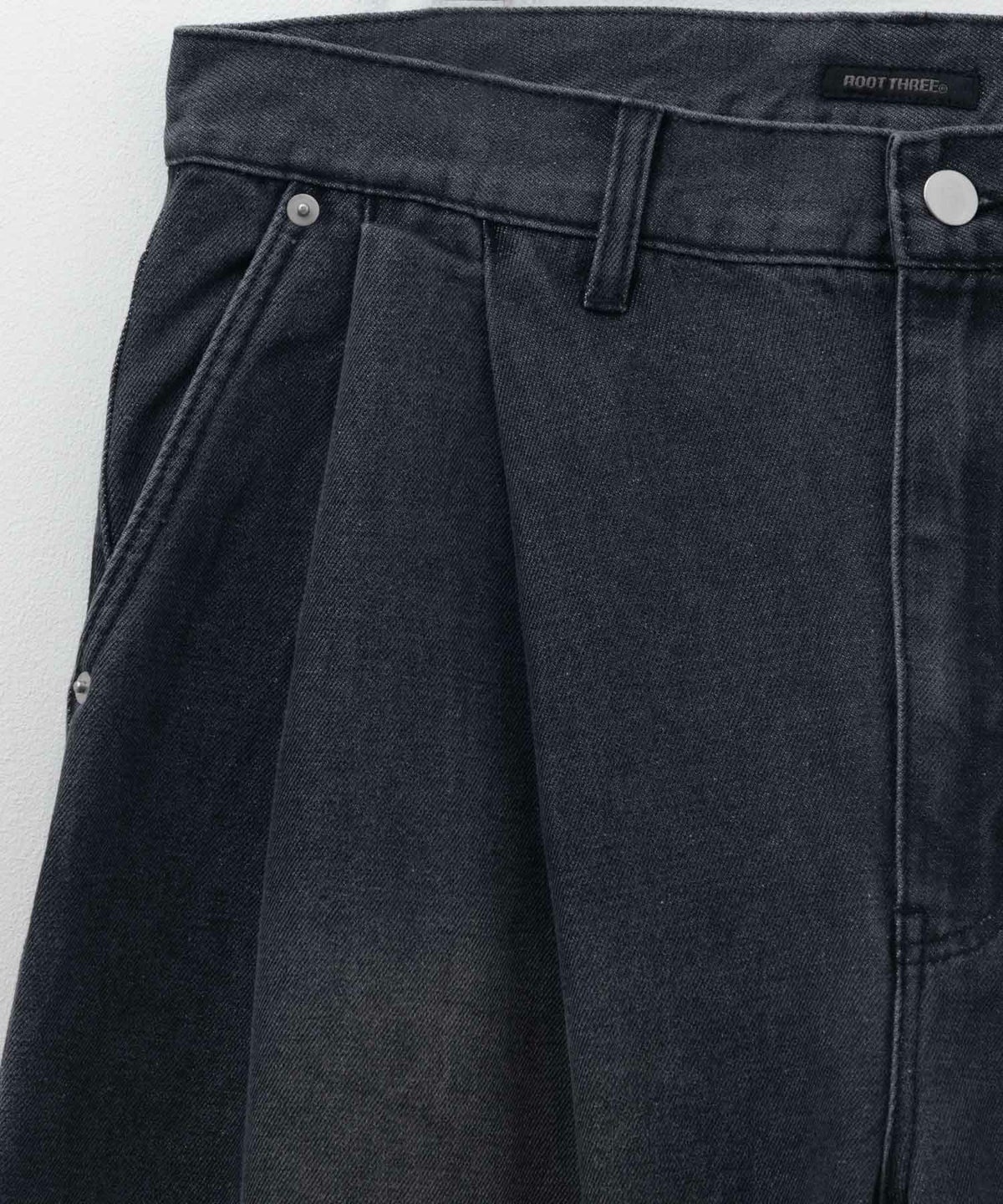 【WEB限定】デニムツータックワイドパンツ メンズ