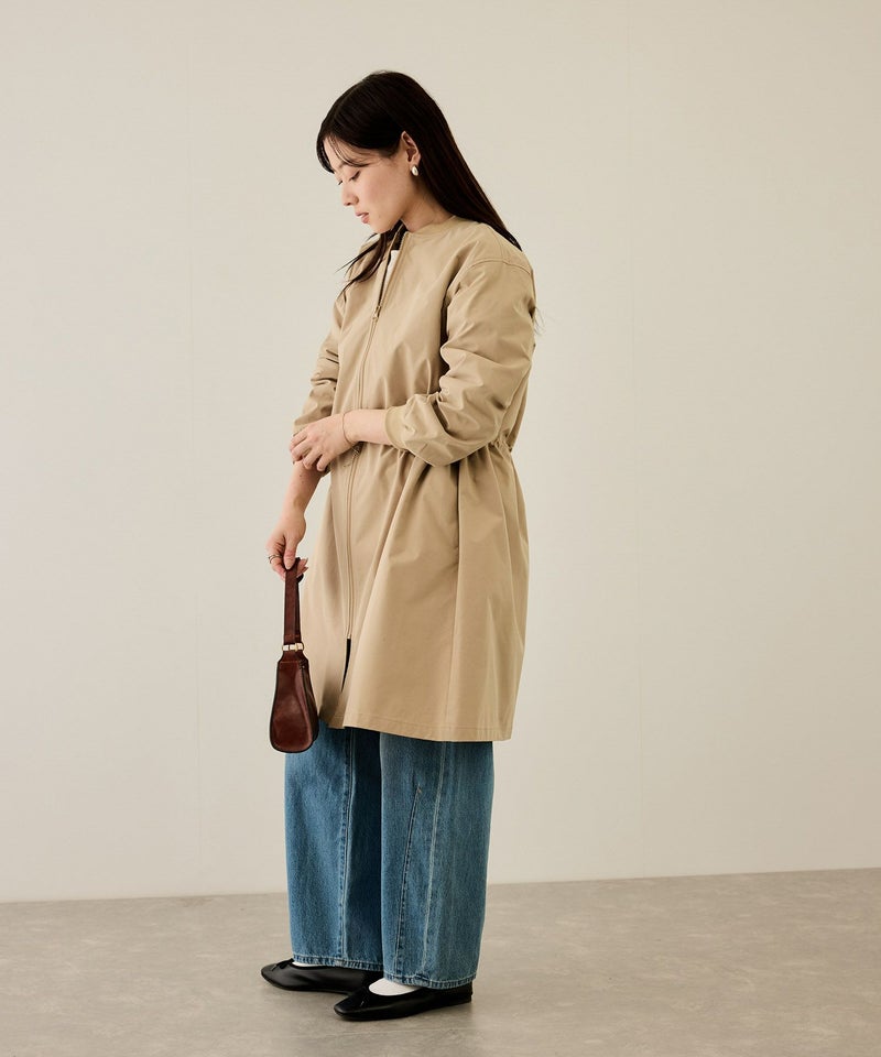 [値下げ]nAvy リブロングブルゾン レディース商品画像-8