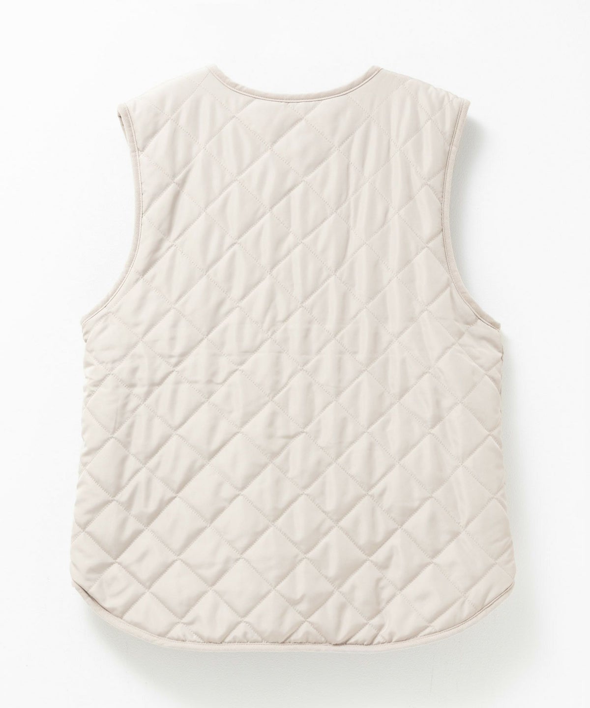 NAVY ボア×タフタリバーシブルベスト レディース