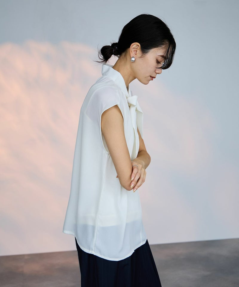 milli de l'air 2WAYフレンチボウタイブラウス レディース商品画像-4