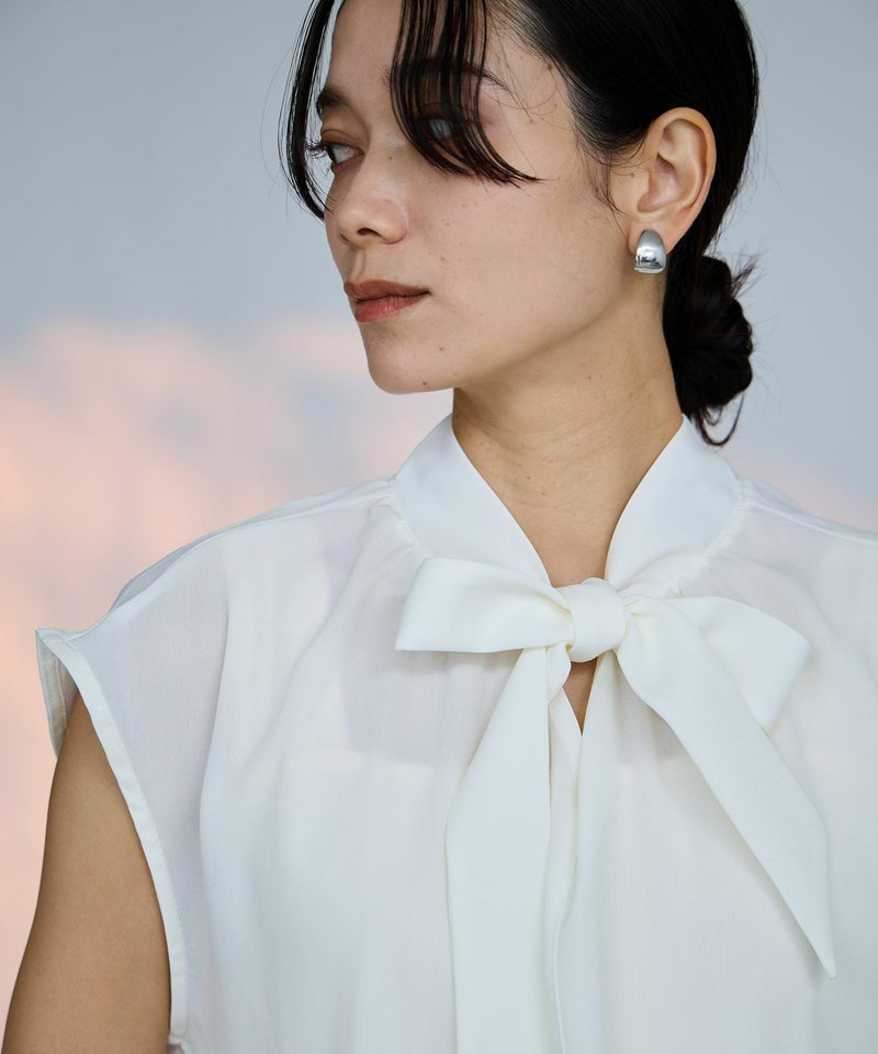 milli de l'air 2WAYフレンチボウタイブラウス レディース商品画像-6